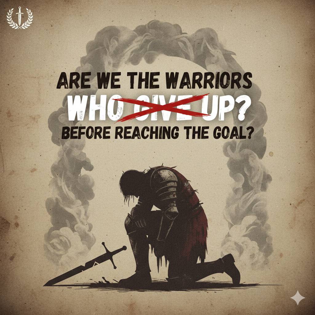 Are We the Warriors Who Give Up Before Reaching the Goal